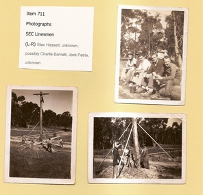 Photographs, Linesmen 1950s, 1950c