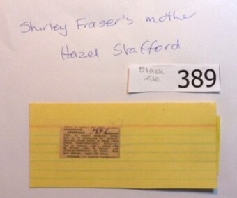 Document - Newspaper clipping, Death notice for John Stafford, 1967_