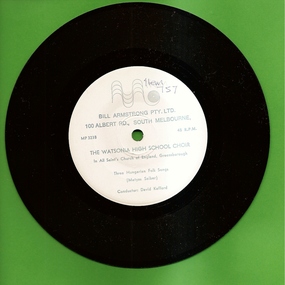 Sound recording, Watsonia High School Choir in All Saint's Church of England Greensborough, 1969_