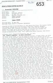Genealogical Document, Poulter Genealogy, 1834o