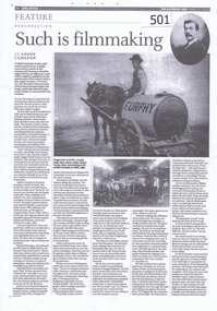 Newspaper clipping, Such is filmmaking, 21/04/2012