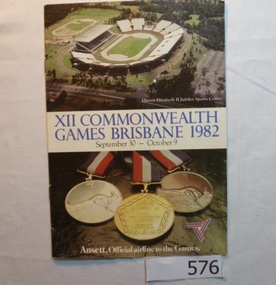 Booklet, XII Commonwealth Games Brisbane 1982, 30/09/1982