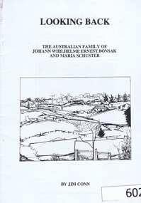 Genealogical document, Jim Conn, Looking Back, 1985_