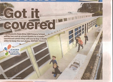 Newspaper Clipping, Diamond Valley Leader, Got It Covered, 01/08/2012