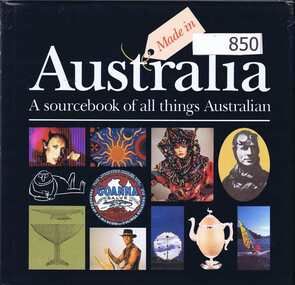 Book, William Heinemann Australia, Made in Australia: a sourcebook of all things Australia, 1986_