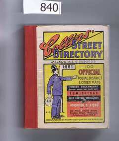 Book, Collins' Street Directory: Melbourne & suburbs 1951, 1951_