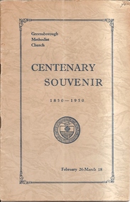 Booklet and Newspaper clippings, Greensborough Methodist Church. Centenary Souvenir. 1950, 1950_