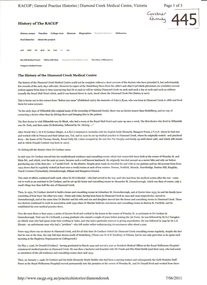 Article, Royal Australian College of General Practitioners, The history of the Diamond Creek Medical Centre, 1922_