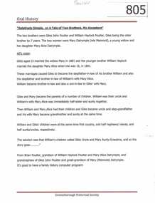 Family History, Relatively simple, or, a Tale of two brothers, my ancestors: by Brian Poulter, 1881o