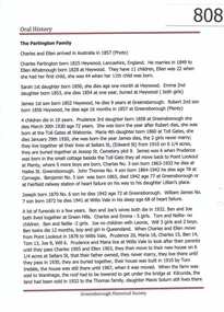 Article - Family History, The Partington Family by Faye Fort, 2012