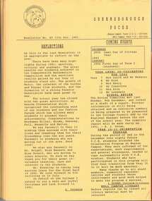 Newsletter, Greensborough Focus. 1991, 12/12/1991