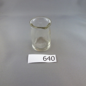 Bottle, Unknown, Glass milk jug, 1950c