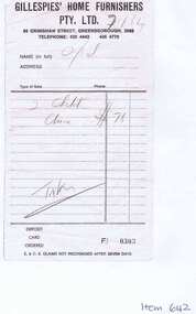 Receipts, Transactions with Greensborough Traders 1970s, 1970-1980
