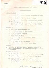 Documents, Watsonia High School documents 1986-1989, 1986-1989