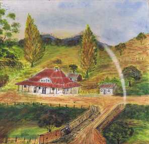 Painting, Lower Plenty Hotel c1940-1950, 1940-1950