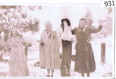 Photograph (copy), Unknown, Snow in Greensborough, 1952_