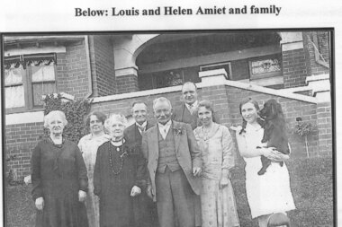 Photograph - Digital Image, Amiet family: Louis and Helen Amiet and family, 1925c