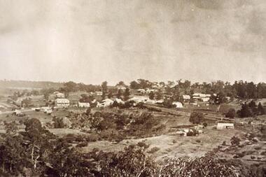 Photograph - Digital image, View over Greensborough from Sondemeyer's Hill, 1925c