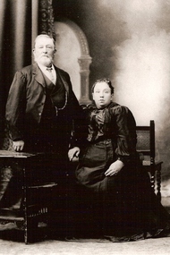 Photograph - Digital Image, Gilding portrait [man and woman], 1890c