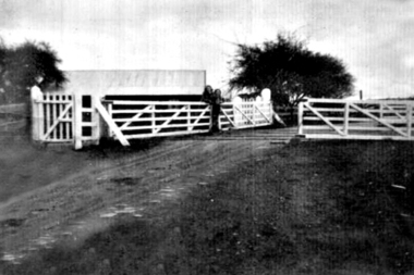 Photograph - Digital Image, Grimshaw Street Railway Gates and Crossing Greensborough, 1930c