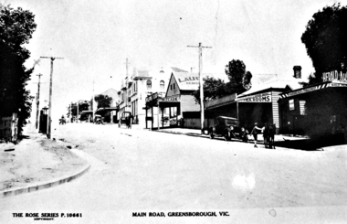Photograph - Digital image, Main Street Greensborough (Rose Series), 1930c