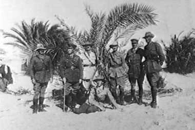 Photograph - Digital image, Leslie C Maygar and soldiers, 1900c