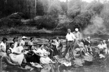 Photograph - Digital image, Outing at Laughing Waters on The Yarra River, 1935, 1935_
