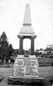 Photograph - Digital image, War Memorial Main Street Greensborough, 1923c