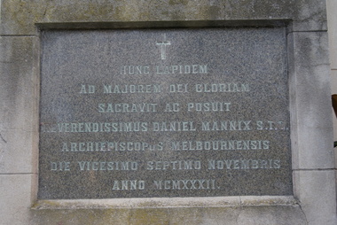 Photograph - Digital image, Jasmin Burge, Loyola: foundation stone 2012, 27/11/1932