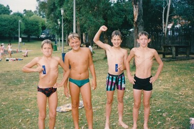 Photograph - Digital image, School swimming sports at Greensborough Pool, circa 1980s, 1980s