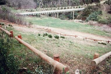 Photograph - Digital image, Pioneer Children's Graves [graves and aqueduct], 1985_
