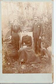 Photograph - Digital image, Annie Wood, Duncan Black and Evelyn Black, 1890c