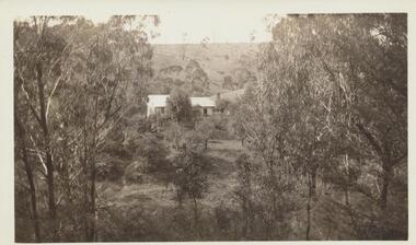 Photograph - Digital image, John McLaughlin's home in Fairy Hill South Morang [distant view], 1910c