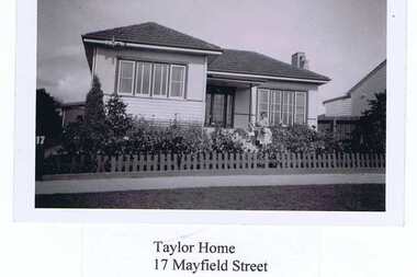 Photograph - Digital image, Taylor home 17 Mayfield Street Greensborough, 1950s