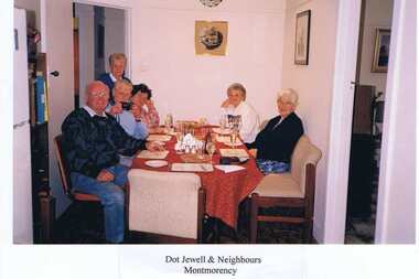 Photograph - Digital image, Dot Jewell and neighbours Montmorency, 2000c