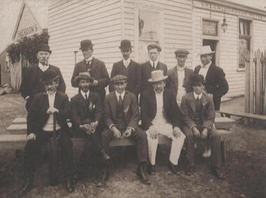 Photograph - Digital image, Greensborough Hotel [group], 1909c