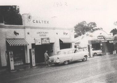 Photograph - Digital image, Main Road Lower Plenty Garage 1962, 1962_