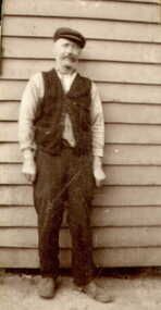Photograph - Digital image, Patty Fryer outside Greensborough Hotel, 1909c