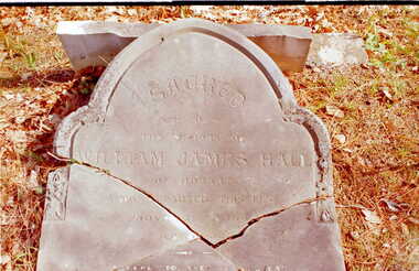Photograph - Digital image, Grave of William J. Hall, Greensborough Cemetery, 01/11/1883