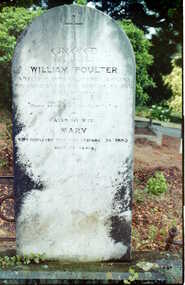 Photograph - Digital Image, Grave of William Poulter and Mary Poulter nee Frost, Greensborough Cemetery, 22/02/1874