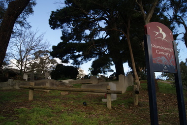 Photograph - Digital image, Greensborough Cemetery [sign], 26/07/2011