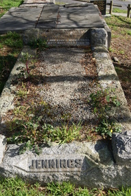 Photograph - Digital Image, Grave of Herbert V. Jennings and Ethel H. Jennings, Greensborough Cemetery, 08/07/1931