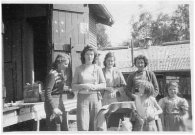 Photograph - Digital Image, Women and children at Greensborough Co-op 1, 1950c