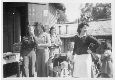 Photograph - Digital Image, Women and children at Greensborough Co-op2, 1950c