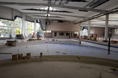 Photograph - Digital image, Watermarc under construction: Views of pool, 18/05/2012