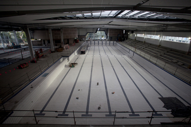 Photograph - Digital image, Watermarc under construction: Lap pool, 18/05/2012