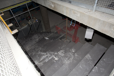 Photograph - Digital image, Watermarc under construction: Stairs, 18/05/2012