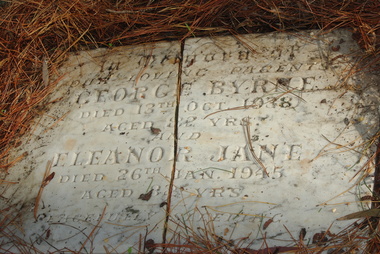 Photograph - Digital Image, Grave of George Byrne and Eleanor J Byrne, Greensborough Cemetery, 13/10/1938