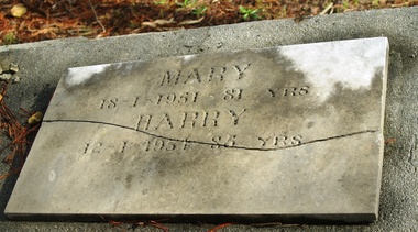 Photograph - Digital Image, Grave of Mary England and Harry England, Greensborough Cemetery, 18/01/1951