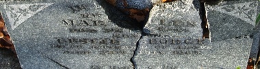 Photograph - Digital image, Grave of Leslie Iredale and Mary E Iredale, Greensborough Cemetery, 28/07/1963